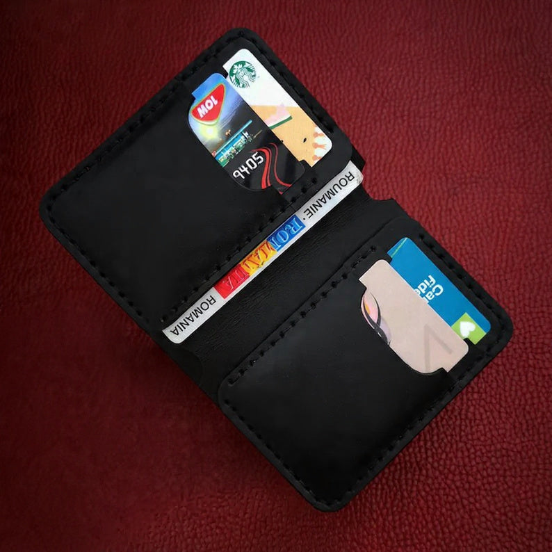 Genuine Leather Short Wallet